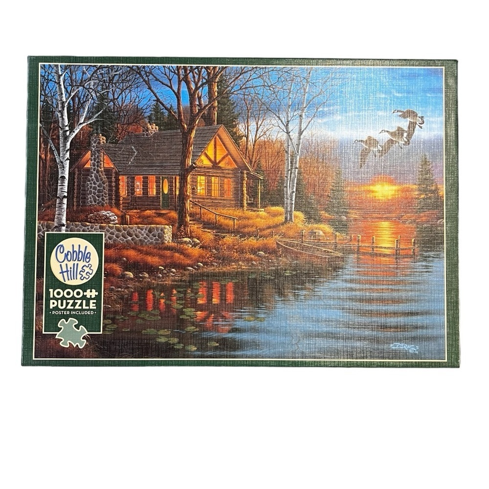 Cobble Hill random cut 1000 piece puzzle ”Rest Stop” size 19 3/4” by 26 5/8”